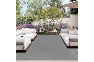 OutdoorLines Plastic Tarp Outdoor Rugs for Patio 8 x 10 ft - UV and Weather Resistant Patio Carpet, Stain Resistant Plastic R