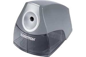 Bostitch Office Personal Electric Pencil Sharpener, Powerful Stall-Free Motor, High Capacity Shavings Tray, Gray (EPS4-KTGRAY)
