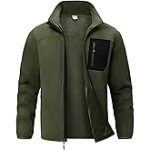 Rdruko Men's Fleece Jacket Full Zip Sherpa Lined Thick Warm Winter Outdoor Hiking Jacket