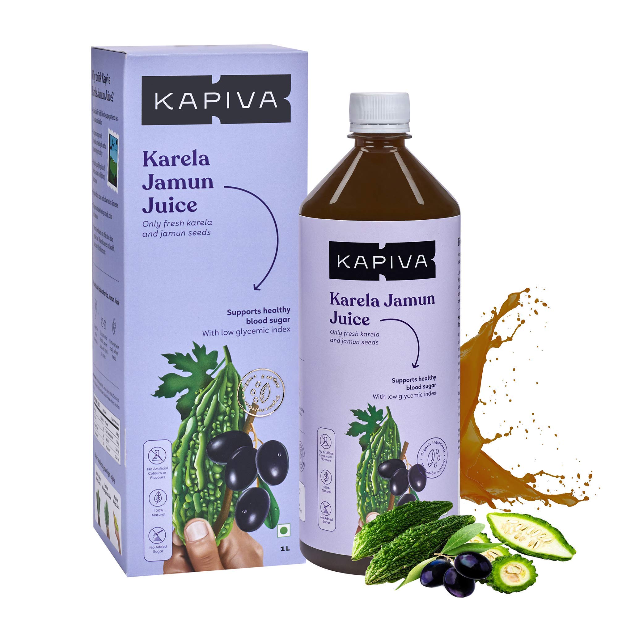 Kapiva Karela Jamun Juice Natural Juice made from Fresh Karela and