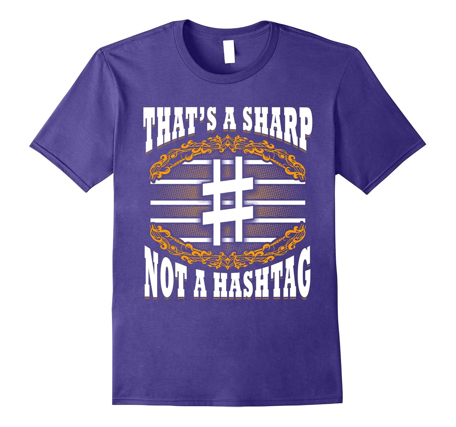 Awesome Guitar T-shirt | That's A Sharp, Not A Hashtag-ANZ