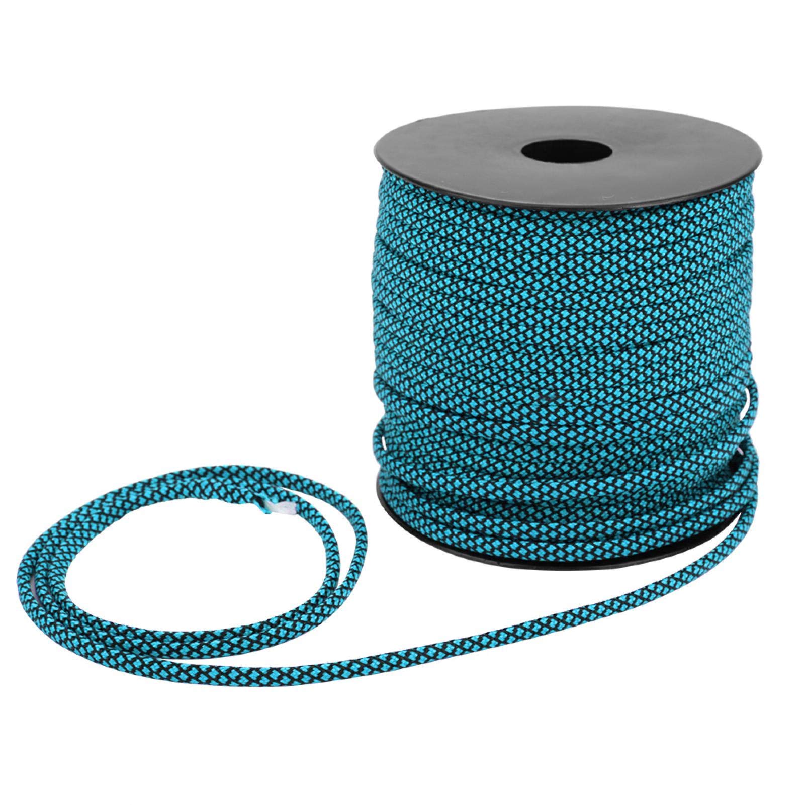 VGEBY 50M 4MM Thick 7 Paracord, Tactical & Personal Defense Paracord Rescue Tying Tent Rope Lanyard Camping Rope Climbing Rope For Outdoor Bracelet Weaving(Blue Black)