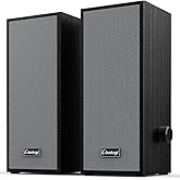 cinnkeyi Computer Speakers, 2.0 PC Speakers,Small Laptop Speakers with Bluetooth/USB/USB-C Input, Suitable for Desktop/Computers/Laptops