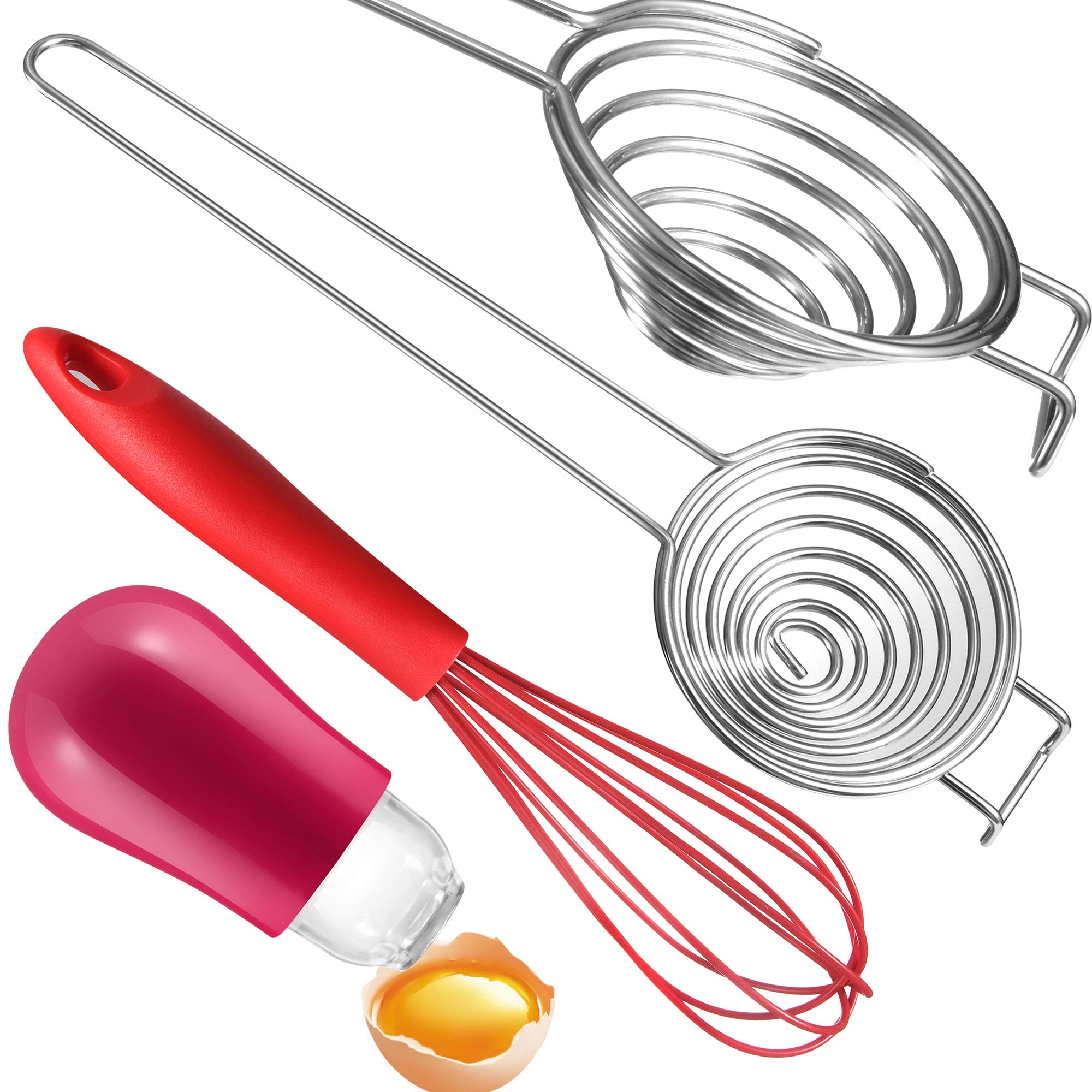 Buy 3 Pack Egg Separator, Egg Yolk Separator, silica gel Egg Yolk