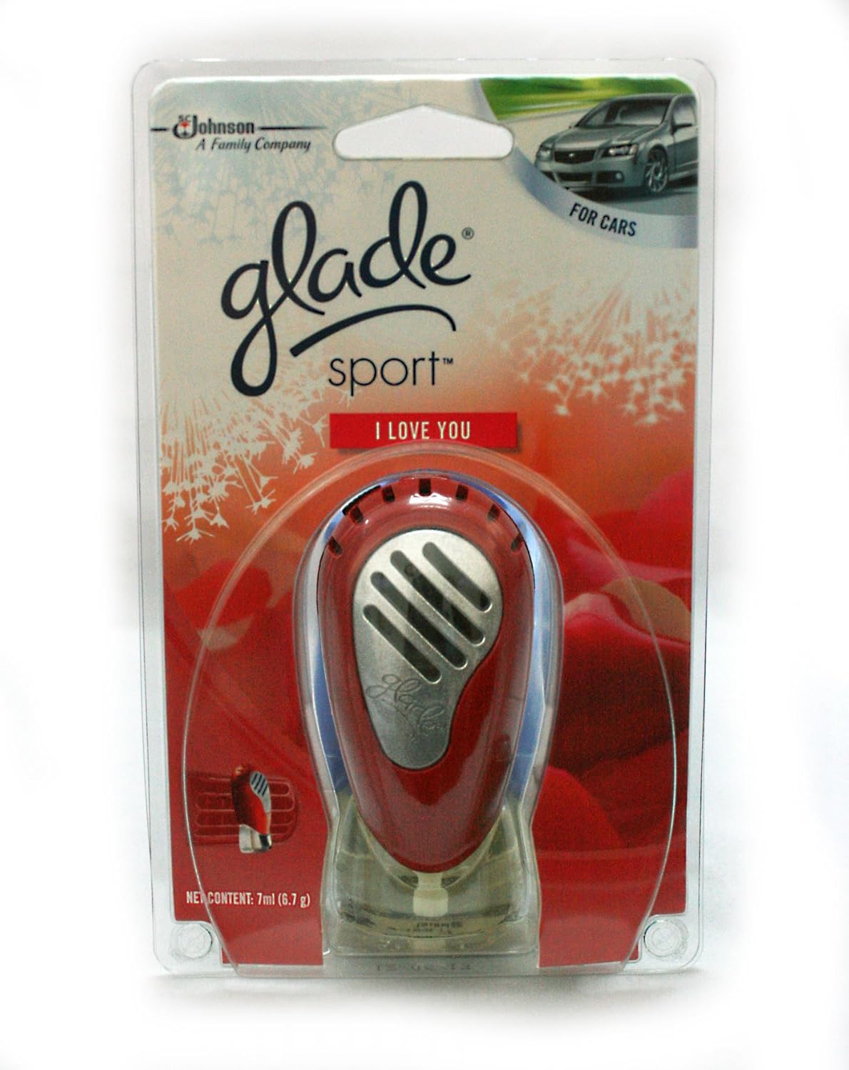 Glade Sport Car air freshener, I LOVE YOU , Net Wt. 0.24 Oz or 6.7g. Home & Kitchen
