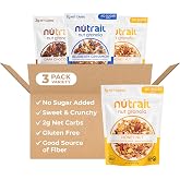 NuTrail Nut Granola Cereal, Variety Pack, No Sugar Added, Keto, Low Carb, Gluten Free, Grain Free, Healthy Breakfast 8 oz. 3 Count