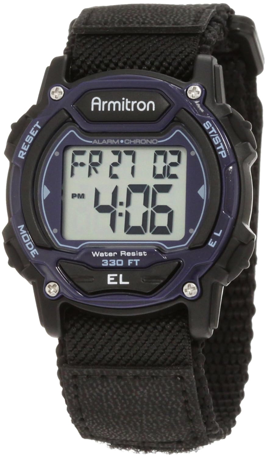 Armitron Sport Unisex 45/7004BLU Sport Watch with Black Nylon Band eBay
