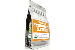 Spice Profile USDA Organic Fenugreek Seeds, Lab Tested for Heavy Metals, Resealable 8 oz Pouch, Methi, Semillas de Fenogreco