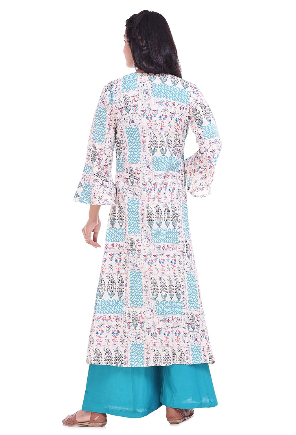 rajmandirfabrics women's cotton jacket,top with palazzo