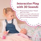 Molly Dolly 40cm Talking Baby Doll with Feeding Accessories Set view 3