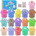Butter Slime Kit, 16 Pack Colors Scented Slime, with Unicorn and Fruit Slime Accessories, Soft and Stretchy, Ideal Gift for Girls Boys Kids