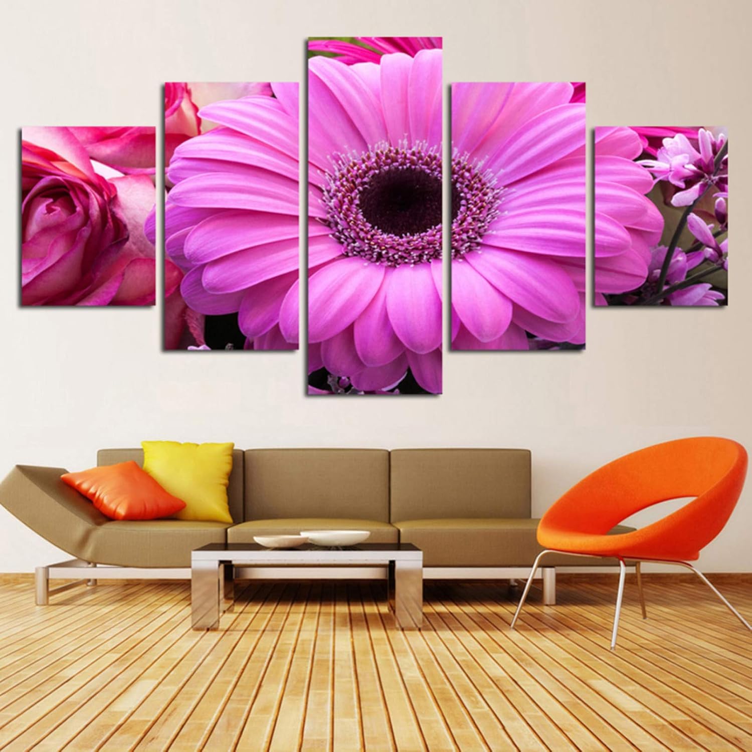 N/A 5 lienzos Imágenes Impresas en HD de Lienzo, Pintura para Sala de