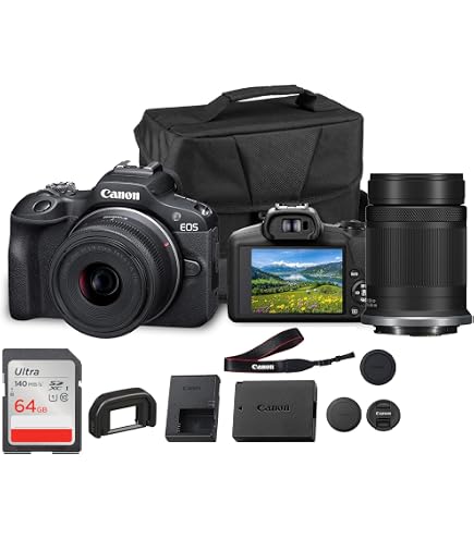 Amazon.com : Canon EOS R100 Mirrorless Camera with 18-45mm & 75