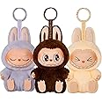 HQDZSZ Labubu Keychain - Cute Plush Collectible Pendant for Bags, Keys & Backpacks - Soft Toy Keyring, Modern Home Decor Gift
