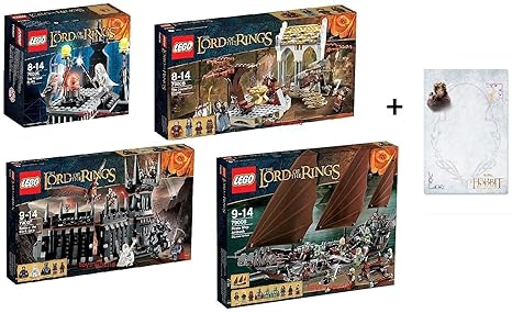 Lego Herr der Ringe Set 79005 79006 79007 79008 + Notizblock 'the Hobbit'