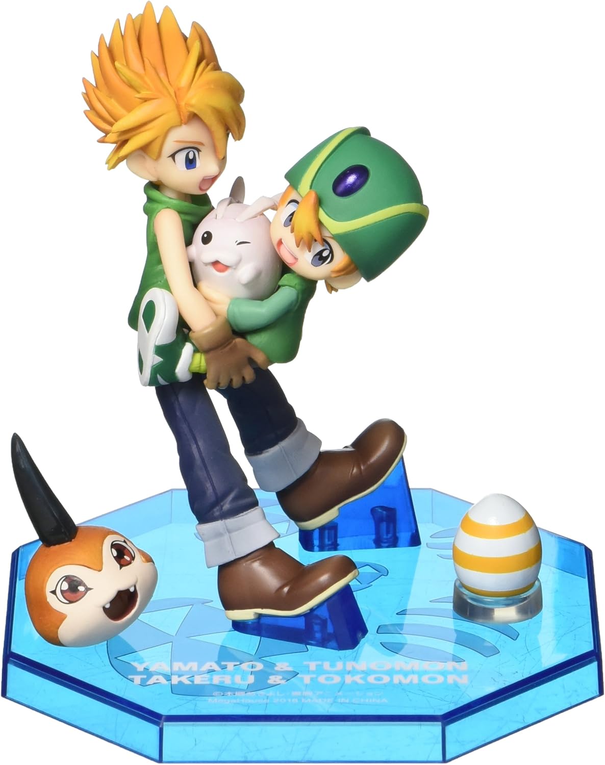 Megahouse Digimon Adventure G.E.M. Series Statue Ishida Yamato & Takaishi Takeru, Tsunomon - Image 4