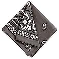 Large Bandana Headband - Handkerchief Bandanas for Men & Women - Paisley Bandana Pack - Cowboy Scarf