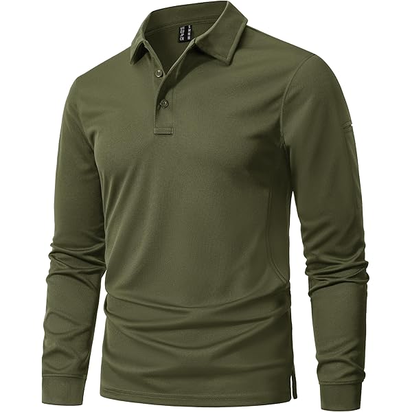 Amazon.com: JEsilunmaMY Men's Stand Collar 2 Button Polo