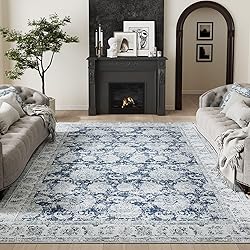 jinchan Area Rug 9x12 Washable Living Room Rug