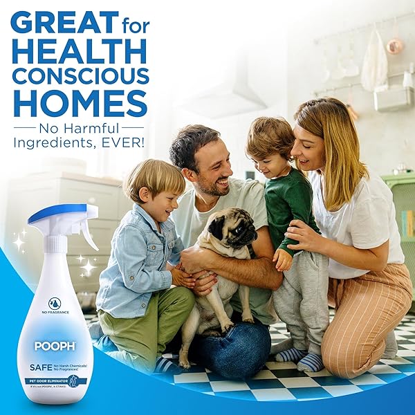 POOPH PET ODOR ELIMINATOR, 32OZ – ELIMINATES ODORS AT THE MOLECULAR LEVEL, DOGS, CATS, FRESHENER, ELIMINATOR, URINE, POOP, PEE, DEODORIZER, NATURES, PUPPY, FRESH, CLEAN, FURNITURE, POTTY