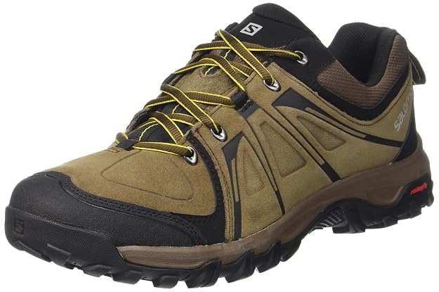 Hi-Tec Herren Storm WP Trekkinghalbschuhe – Wasserdichte Wander- & Freizeitschuhe In Dark Chocolate/Burnt Orange (Gr. 46 EU)