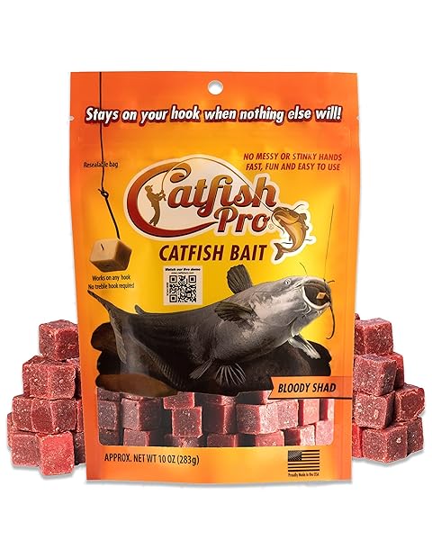 CATFISH PRO BLOODY SHAD FISHING BAIT – 10OZ...