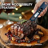 DOQAUS Meat Thermometer with Foldable Probe Backlit Display - -50C to 300C view 3