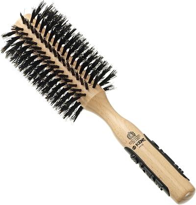 KENT 60mm Volumising Round Brush PF03 Beechwood Bristle Nylon Medium Long Hair