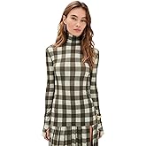 Norma Kamali Womens Slim Fit Long Sleeve Turtle Top