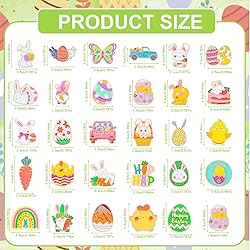 SANNIX 60Pcs Easter Pins, Easter Enamel Lapel Pins