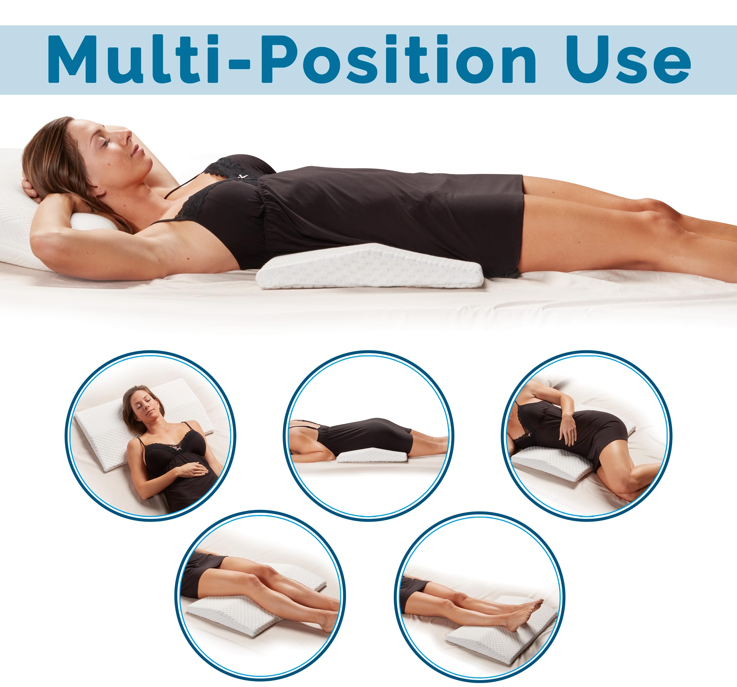 ComfiLife Lumbar Support Pillow for Sleeping Memory Foam Pillow for