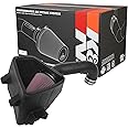 K&N Cold Air Intake System: High-Flow Air Filter, Increase Performance & Towing: Compatible with 2019-2024 RAM 1500, 63-1578