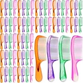 Nuogo 100 Pcs Colorful Hair Combs Bulk for Homeless Disposable Individually Wrapped Homeless Care Package Supplies for Women Men Hotel Shelter Nursing Charity Church Gifts(Stylish Style)