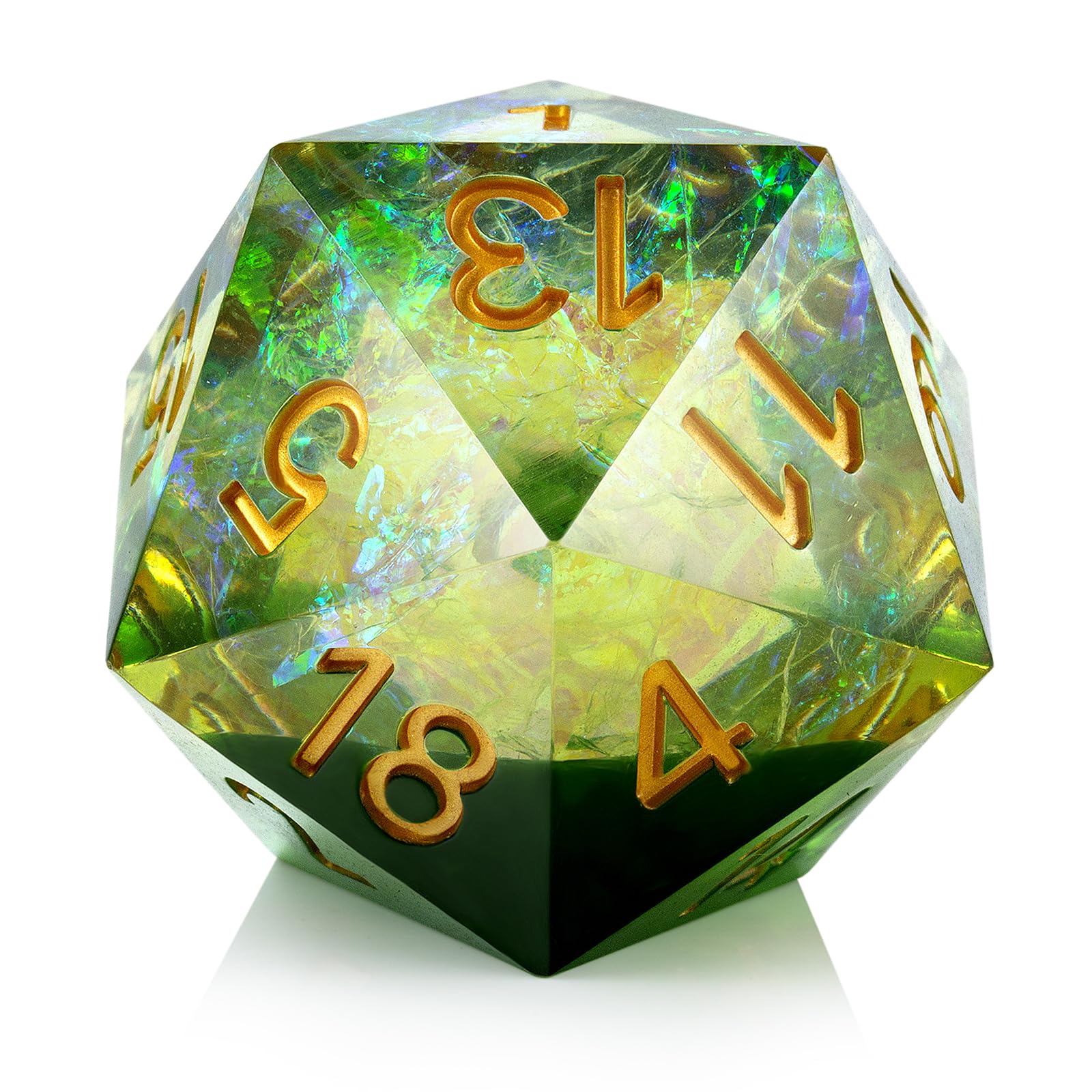 Spindown d20 (Green) — image 1