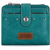 Montana West X Wrangler Small Wallets Woman Bifold Wallet Women Credit Card Wallet Small Wallets for Women Ladies Female Credit Card Holder with Removable ID Window