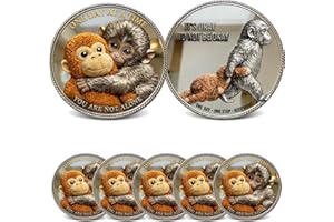 Emotional Support Monkey Coin, Punch Monkey Challenge Coin, It's Okay to Not Be Okay Token, Inspirational Punch Monkey Pocket