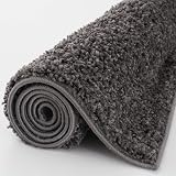 THE RUGS Living Room Rug Shaggy 30 mm Thick 140x200 Dark Grey view 4