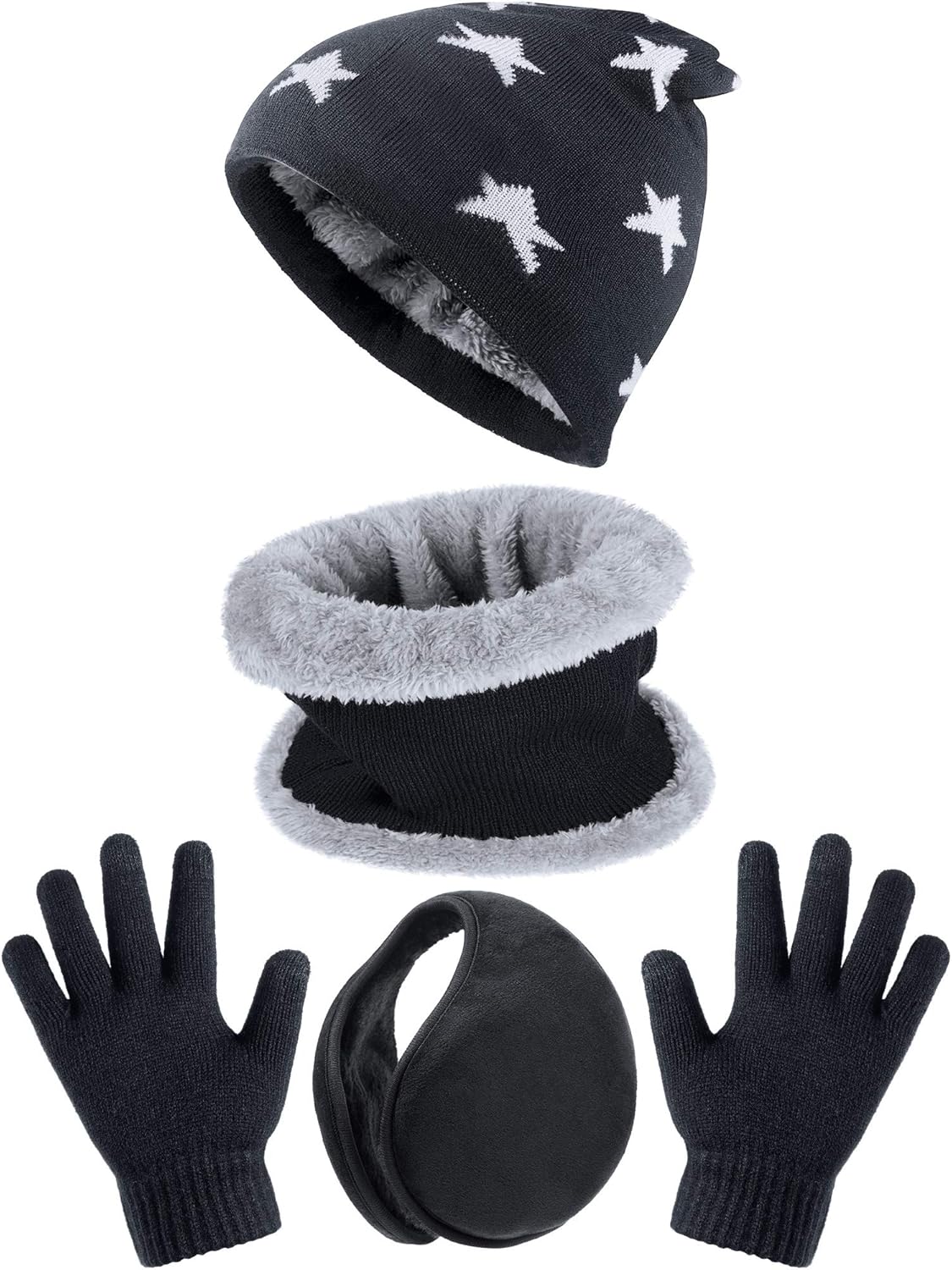 kids winter hats gloves