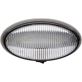 Optronics RVPLL11CFS LED Oval Porch Light - Black Housing , white