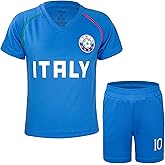 Cnins Kids Soccer Jersey Kit for Boys & Girls- Breathable & Quick-Dry - Youth Soccer Football Training Gifts (2T-14Y)