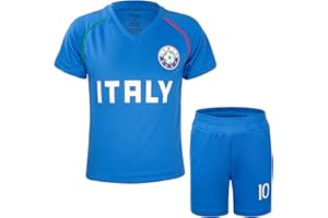 Cnins Kids Soccer Jersey Kit for Boys & Girls- Breathable & Quick-Dry - Youth Soccer Football Training Gifts (2T-14Y)