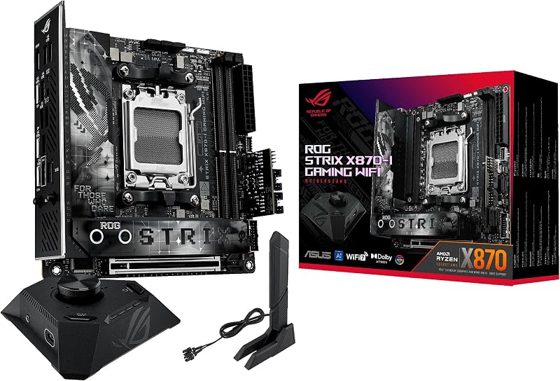 ASUS ROG Strix X870-I Gaming WiFi AM5 Mini-ITX Motherboard X870 DDR5 PCIe 5.0