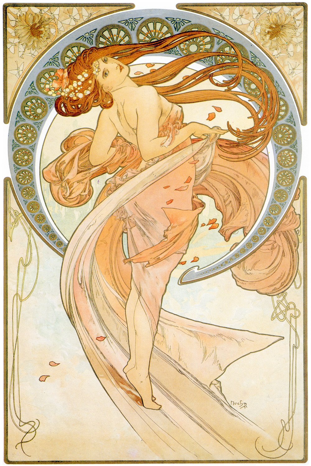Alphonse Mucha Summer Vintage Art Nouveau Poster Reproduction Buy Online In Japan At Desertcart Jp Productid 208526598