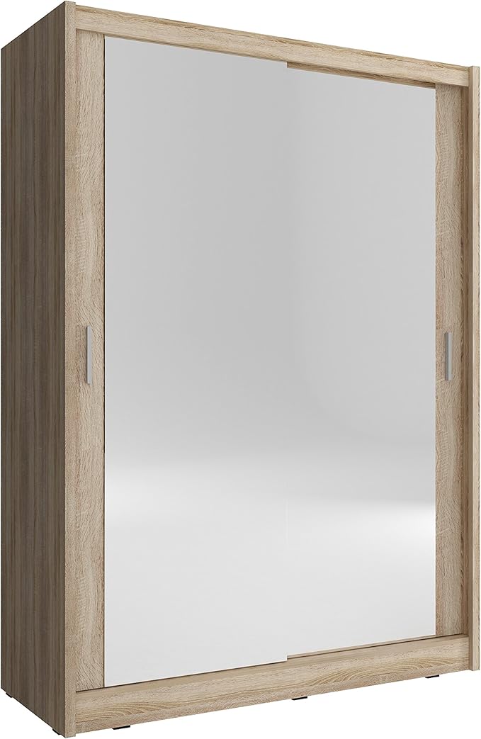 mbmoebel Armoire, Penderie avec 2 Portes coulissantes (L x H x P