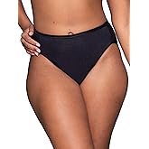 Vanity Fair Women's Illumination Hi Cut Panties, Silky Stretch & Satin Trim