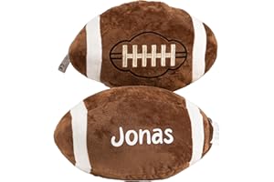 Personalized Stuffed Plush Football with Name, Fluffy Cute 3D Stuffed Ball Indoor Outdoor Plushies Decoration, Games Sports T