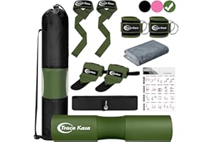 TRACE KASA Barbell Pad Set: Hip Thrusts Pad for Squats Weight Lifting Gym Equipment Accessories