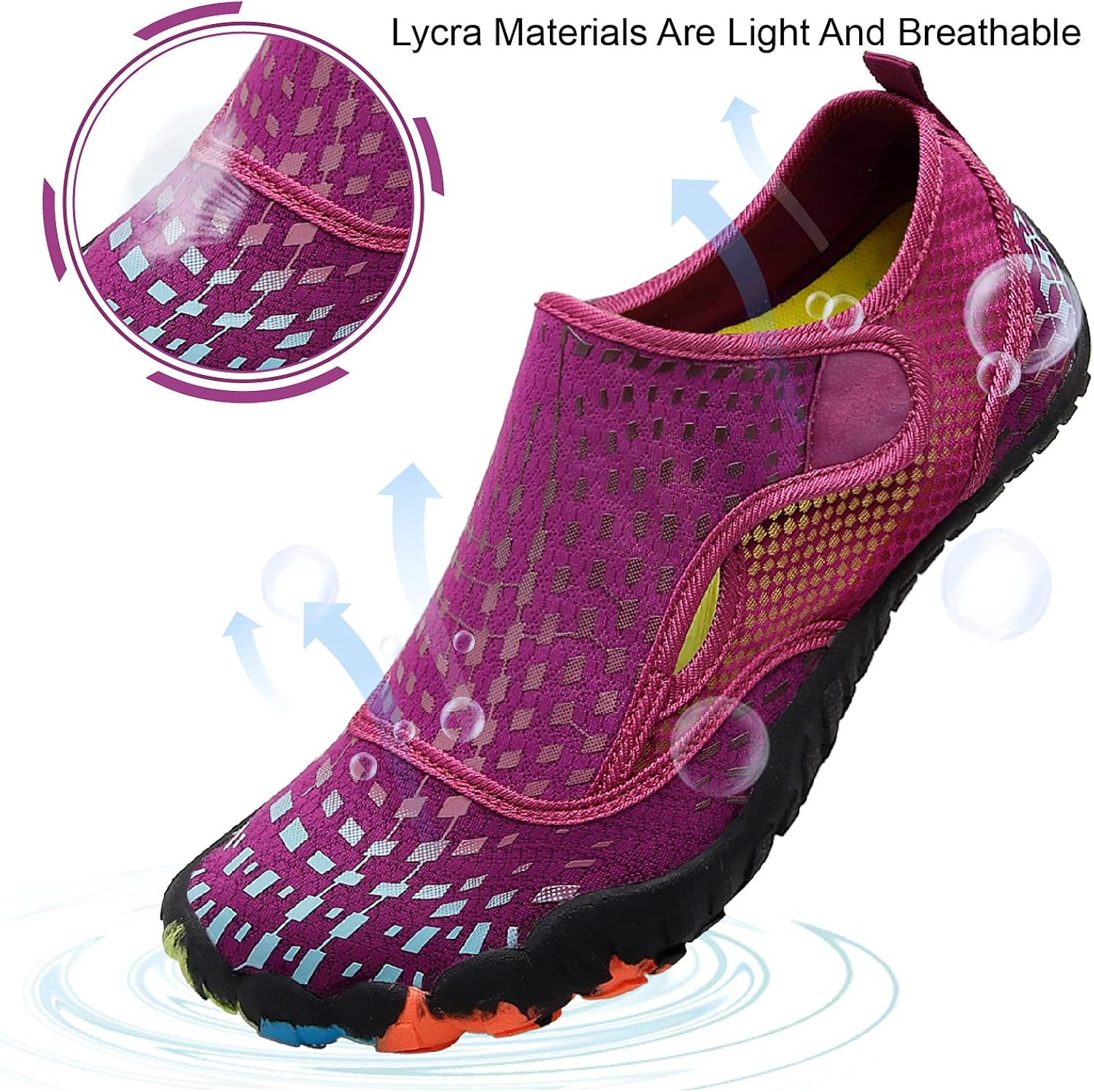  | L-RUN Athletic Hiking Water Shoes Mens Womens Barefoot Aqua Swim Walking Shoes | Hiking Shoes