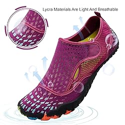 L-RUN Women Water Skin Aqua Socks for Beach Pool