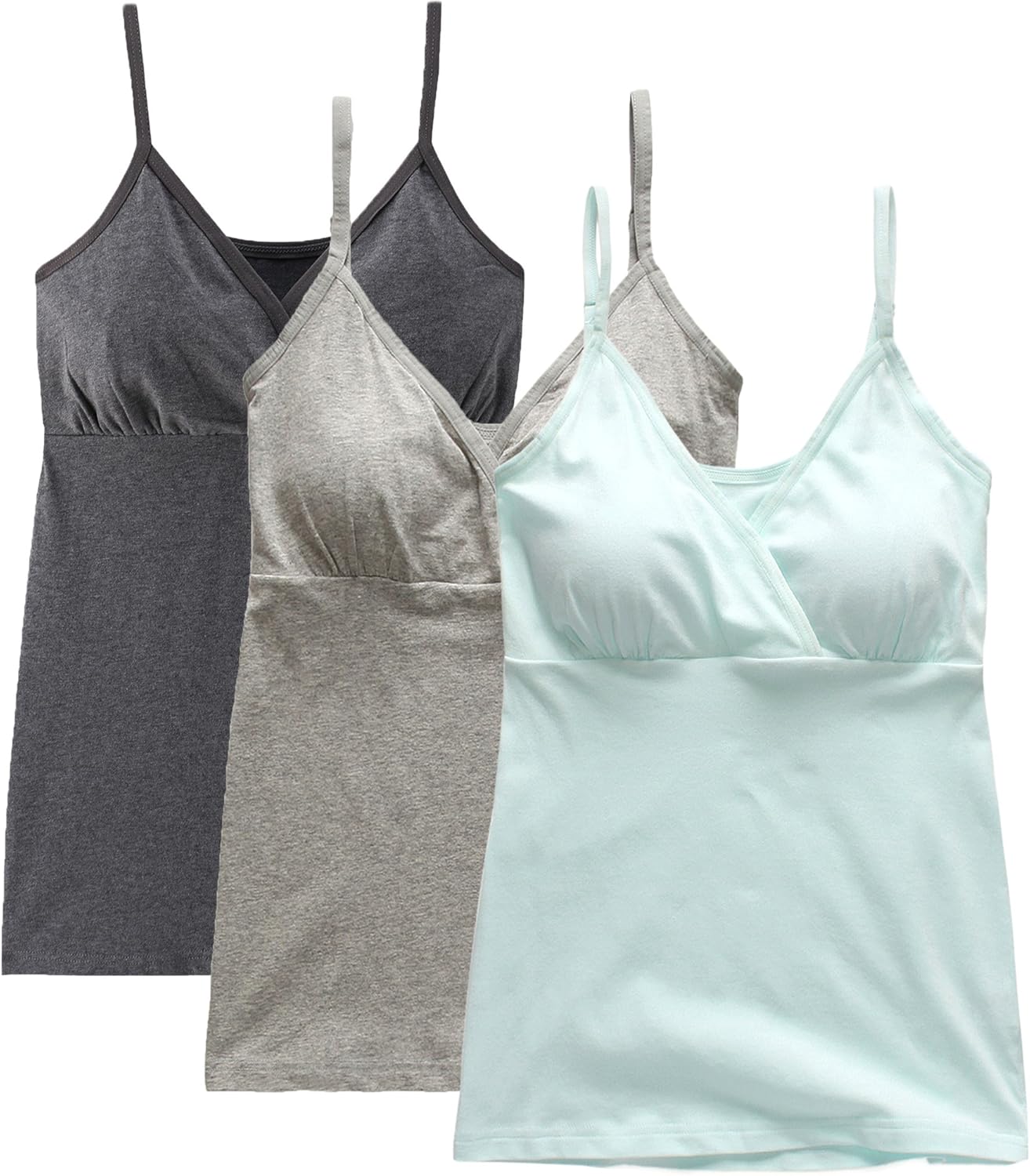 Nursing Tops Tank Shirt Cami Sleep Bra for Maternity and Breastfeeding at  Women’s Clothing store